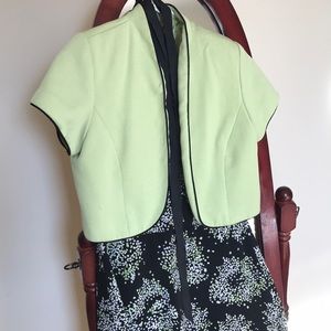 Green/black dress with bolero